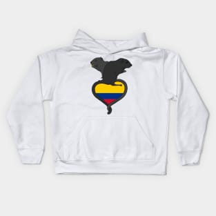 Gerbil Colombia (dark) Kids Hoodie